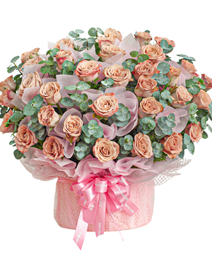 Capuchino rose basket