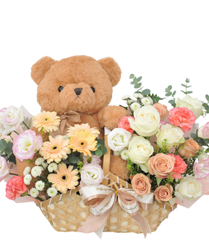 Cutie bear and rose 16